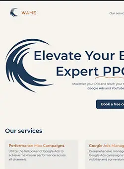 Сайт компанії Wame